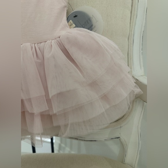 🩰 0~3 Mth Ballet Pink Multi Tiered Tulle Tutu Fancy Baby Dress with Bow NWT - Picture 9 of 12